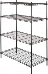 Value Collection - 4 Shelf Wire Shelving - Starter Unit - 48" Wide x 18" Deep x 63" High, - Americas Tooling