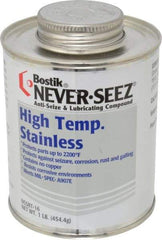 Bostik - 1 Lb Can High Temperature Anti-Seize Lubricant - Stainless Steel, -297 to 2,200°F, Silver Gray, Water Resistant - Americas Tooling