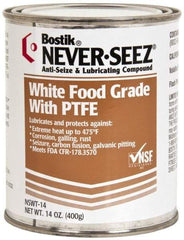 Bostik - 14 oz Can High Temperature Anti-Seize Lubricant - With PTFE, -5 to 475°F, White, Food Grade, Water Resistant - Americas Tooling