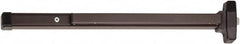 Falcon - 29-1/4 to 36" Wide Door Range, Duranodic Bronze Finish Medium Duty Rim Push Bar - 2-1/2 Projection - Americas Tooling