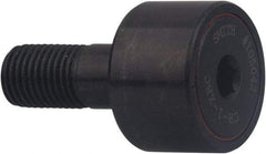 Accurate Bushing - 1-3/4" Roller Diam x 1" Width, 3/4" Stud Diam x 1-3/4" Length, Crowned Sealed Stud Cam Follower with Hex - Carbon Steel, 7/8" Thread Length, 3/4-16 Thread, 2-3/4" OAL, 7,870 Lb Dynamic Cap, 7,950 Lb Static Cap - Americas Tooling