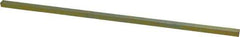 Precision Brand - 12" Long, Gold Dichromate-Plated Key Stock - Medium Carbon Steel - Americas Tooling