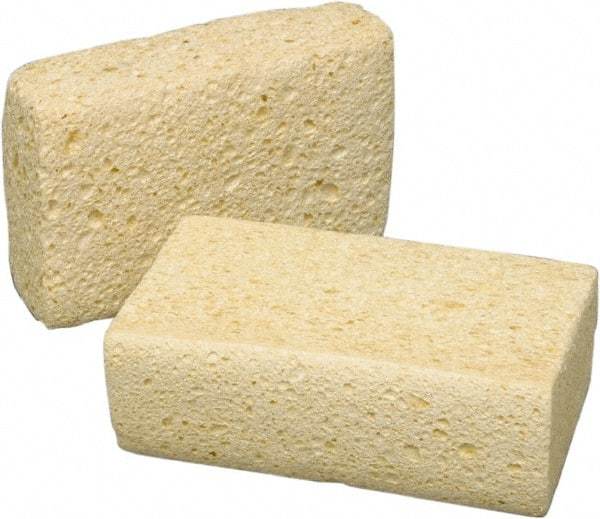 Ability One - 6-1/4" Long x 2-1/8" Wide x 1" Thick Scouring Sponge - Nonabrasive, Tan - Americas Tooling