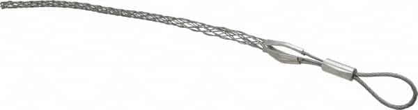 Woodhead Electrical - Flexible Eye, Closed Mesh, Steel Wire Pulling Grip - 12-3/4" Mesh, 1/2 to 0.61" Cable Diam - Americas Tooling