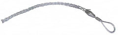 Woodhead Electrical - Offset Eye, Split Lace, Steel Wire Pulling Grip - 19" Mesh, 1-3/4 to 1.99" Cable Diam - Americas Tooling