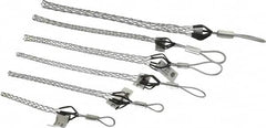 Woodhead Electrical - Flexible Eye, Closed Mesh, Steel Wire Pulling Grip Set - 5-12" Mesh, 1/4 to 1.24" Cable Diam - Americas Tooling