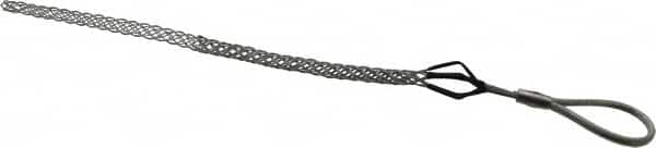 Woodhead Electrical - Flexible Eye, Closed Mesh, Steel Wire Pulling Grip - 12" Mesh, 0.37 to 0.49" Cable Diam - Americas Tooling