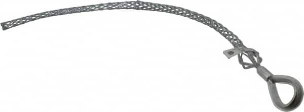 Woodhead Electrical - Flexible Eye, Closed Mesh, Steel Wire Pulling Grip - 18" Mesh, 3/4 to 0.99" Cable Diam - Americas Tooling