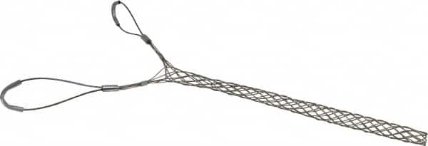 Woodhead Electrical - Double Eye, Closed Mesh, Bronze Wire Pulling Grip - 14" Mesh, 3/4 to 0.99" Cable Diam - Americas Tooling