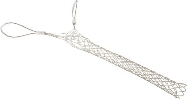 Woodhead Electrical - Double Eye, Closed Mesh, Bronze Wire Pulling Grip - 20" Mesh, 1-3/4 to 1.99" Cable Diam - Americas Tooling