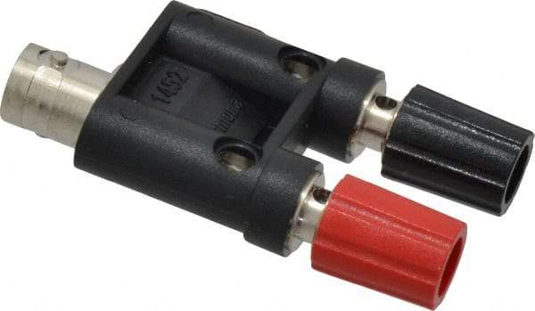 Pomona - Black Electrical Test Equipment Adapter - Use with Female BNC to Stackable Binding Posts - Americas Tooling