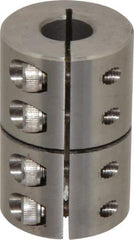 Climax Metal Products - 5/8" Inside x 1-5/16" Outside Diam, One Piece Split Clamping Collar - 2" Long - Americas Tooling