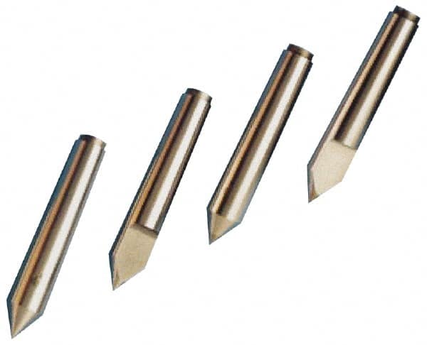 Riten - 3/4" Head Diam, Hardened Tool Steel Standard Point Solid Dead Center - Jarno 6 Taper, 3/4" Point Diam, 6" OAL - Americas Tooling