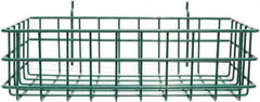 Marlin Steel Wire Products - 8" Deep, Rectangular Steel Peg Board/Slatwall Basket - 1-3/8" Perforation, 14" Wide x 4" High - Americas Tooling