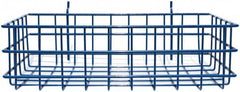 Marlin Steel Wire Products - 8" Deep, Rectangular Steel Peg Board/Slatwall Basket - 1-3/8" Perforation, 14" Wide x 4" High - Americas Tooling