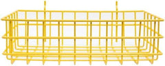 Marlin Steel Wire Products - 8" Deep, Rectangular Steel Peg Board/Slatwall Basket - 1-3/8" Perforation, 14" Wide x 4" High - Americas Tooling