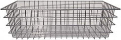 Marlin Steel Wire Products - 18" Deep, Rectangular Steel Wire Basket - 1-3/8" Perforation, 28" Wide x 8" High - Americas Tooling