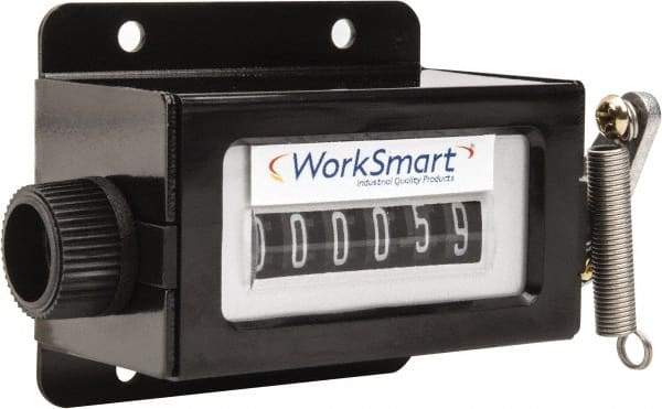 Value Collection - 6 Digit Mechanical Display Stroke Counter - Manual Reset - Americas Tooling