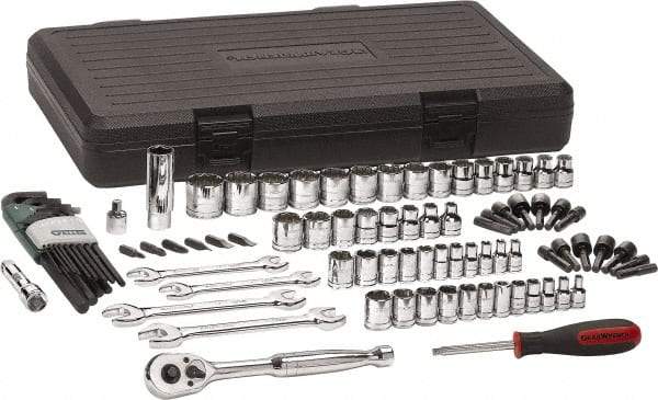 GearWrench - 88 Piece 1/4 & 3/8" Drive Mechanic's Tool Set - Comes in Blow Molded Case - Americas Tooling