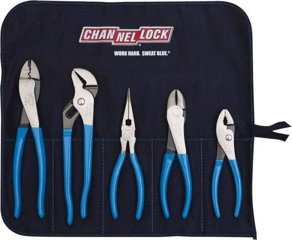 Channellock - 5 Piece Plier Set - Comes in Tool Roll - Americas Tooling