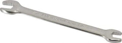 Paramount - 3/8" x 7/16" Standard Open End Wrench - 5-3/4" OAL, Double End, Full Polish Finish, 15° Head Angle - Americas Tooling