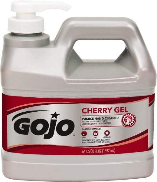 GOJO - 1/2 Gal Bottle Gel Hand Cleaner - Red, Cherry Scent - Americas Tooling