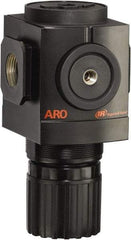 ARO/Ingersoll-Rand - 3/4 NPT Port, 290 CFM, Aluminum Heavy-Duty Regulator - 0 to 140 psi Range, 250 Max psi Supply Pressure, 1/8" Gauge Port Thread, 4.091" Wide x 7.223" High - Americas Tooling