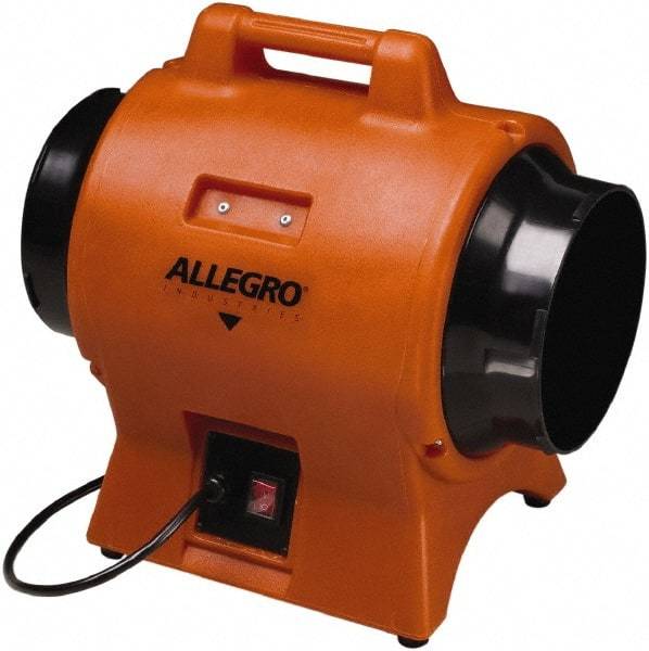 Allegro - 8" Inlet, Electric AC Axial Blower - 0.33 hp, 865 CFM (Free Air), 230 Max Voltage Rating - Americas Tooling