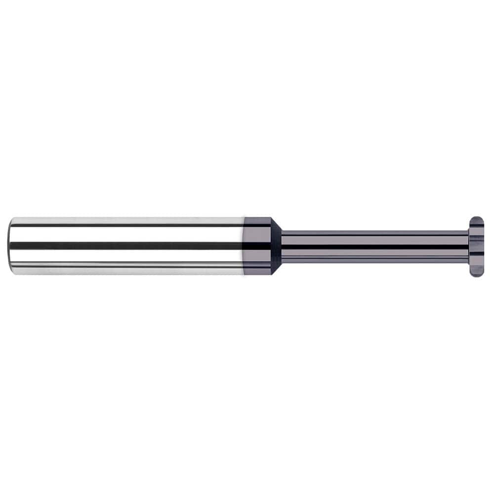 Harvey Tool - 3/16" Cut Diam, 1/32" Cut Width, 3/16" Shank, Straight-Tooth Woodruff Keyseat Cutter - Exact Industrial Supply