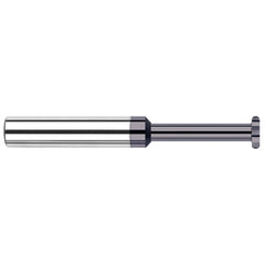 Harvey Tool - 3/16" Cut Diam, 0.04" Cut Width, 3/16" Shank, Straight-Tooth Woodruff Keyseat Cutter - Exact Industrial Supply