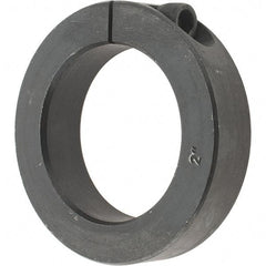 Value Collection - 2" Bore, Steel, One Piece Clamp Collar - 3" Outside Diam, 11/16" Wide - Americas Tooling