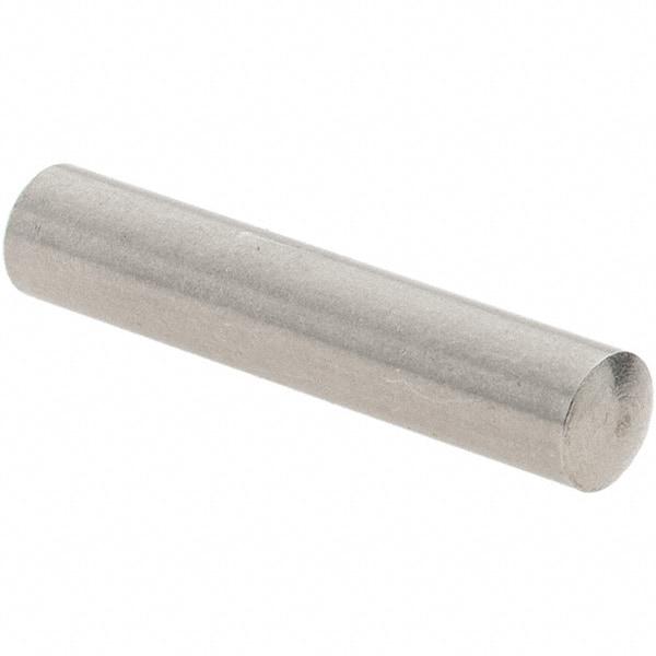 Value Collection - 4mm Diam x 20mm Pin Length 416 Stainless Steel Precision Dowel Pin - C 36-42 Hardness, 1 Beveled & 1 Rounded End - Americas Tooling