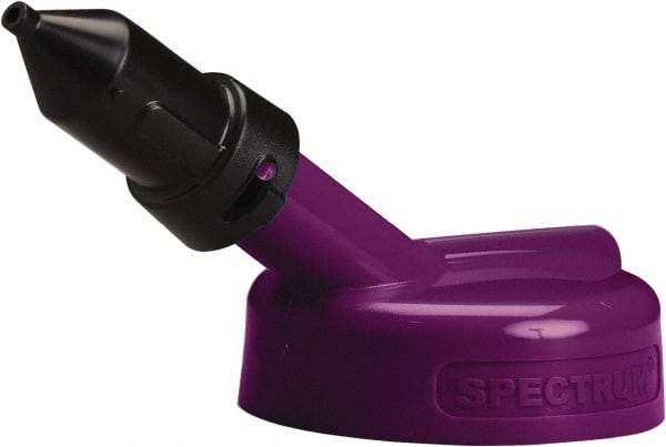 Trico - 4 Gal Capacity Polyethylene Oil Storage System - 1/4" Tip OD, 7" Straight Spout, Purple - Americas Tooling