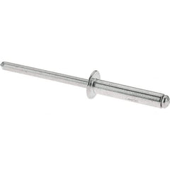 RivetKing - Size 6-12 Dome Head Aluminum Open End Blind Rivet - Aluminum Mandrel, 5/8" to 3/4" Grip, 3/16" Body Diam - Americas Tooling