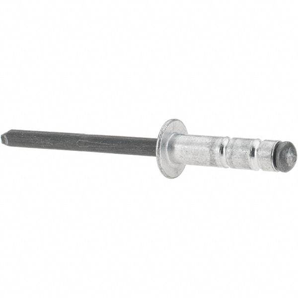 RivetKing - Dome Head Aluminum Open End Blind Rivet - Steel Mandrel, 0.252" to 0.504" Grip, 0.731" Length Under Head, 3/16" Body Diam - Americas Tooling