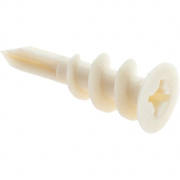 Value Collection - 3/8 to 5/8" Thick, Self Drilling Drywall & Hollow Wall Anchor - Nylon, Use with Wallboard - Americas Tooling