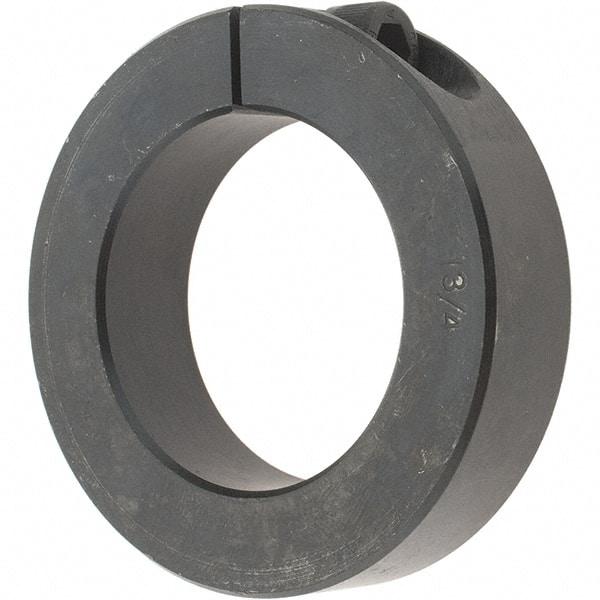 Value Collection - 1-3/4" Bore, Steel, One Piece Clamp Collar - 2-3/4" Outside Diam, 11/16" Wide - Americas Tooling