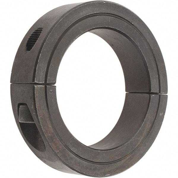 Value Collection - 2-5/16" Bore, Steel, Two Piece Two Piece Split Shaft Collar - 3-1/2" Outside Diam, 3/4" Wide - Americas Tooling