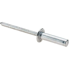 Value Collection - Size 68 Dome Head Aluminum Closed End Sealing Blind Rivet - Aluminum Mandrel, 0.376" to 1/2" Grip, 0.374" Head Diam, 0.192" to 0.196" Hole Diam, 0.748" Length Under Head, 3/16" Body Diam - Americas Tooling