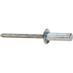 Value Collection - Size 66 Dome Head Aluminum Closed End Sealing Blind Rivet - Aluminum Mandrel, 0.251" to 3/8" Grip, 3/8" Head Diam, 0.192" to 0.196" Hole Diam, 0.656" Length Under Head, 3/16" Body Diam - Americas Tooling