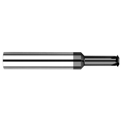 0.1200″ Cutter Diameter × 0.3120″ (5/16″) Reach Carbide Single Form #8 Thread Milling Cutter, 4 Flutes, Amorphous Diamond Coated - Exact Industrial Supply