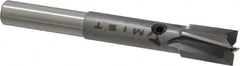 Made in USA - 11/32" Diam, 1/4" Shank, Diam, 4 Flutes, Straight Shank, Interchangeable Pilot Counterbore - Americas Tooling