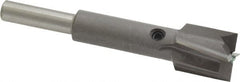 Made in USA - 9/16" Diam, 1/4" Shank, Diam, 4 Flutes, Straight Shank, Interchangeable Pilot Counterbore - Americas Tooling