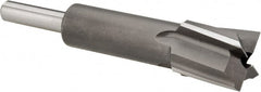 Made in USA - 11/16" Diam, 1/4" Shank, Diam, 4 Flutes, Straight Shank, Interchangeable Pilot Counterbore - Americas Tooling