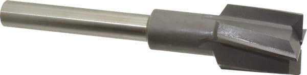 Made in USA - 1-3/16" Diam, 1/2" Shank, Diam, 4 Flutes, Straight Shank, Interchangeable Pilot Counterbore - Americas Tooling