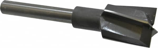 Made in USA - 1-5/16" Diam, 1/2" Shank, Diam, 4 Flutes, Straight Shank, Interchangeable Pilot Counterbore - Americas Tooling