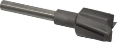 Made in USA - 1-3/8" Diam, 1/2" Shank, Diam, 4 Flutes, Straight Shank, Interchangeable Pilot Counterbore - Americas Tooling