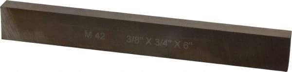 Cleveland - M42 Cobalt Rectangular Tool Bit Blank - 3/8" Wide x 3/4" High x 6" OAL, 2 Beveled Ends, 10° Bevel Angle, Ground - Exact Industrial Supply