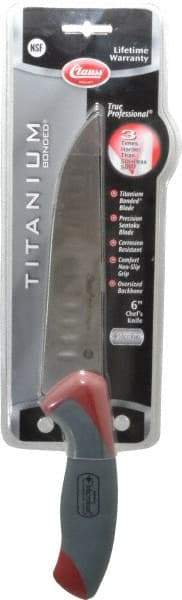 Clauss - 6" Long Blade, Stainless Steel, Fine Edge, Chef's Knife - 11-3/4" OAL, Comfort Grip Handle - Americas Tooling