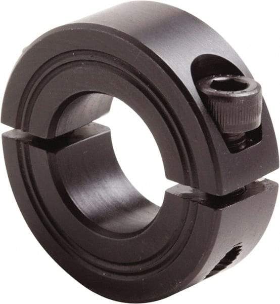 Climax Metal Products - 23mm Bore, Steel, Two Piece Clamp Collar - 1-7/8" Outside Diam - Americas Tooling